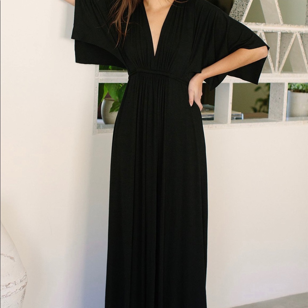 Rachel Pally Black Maxi Jersey Caftan size 1x